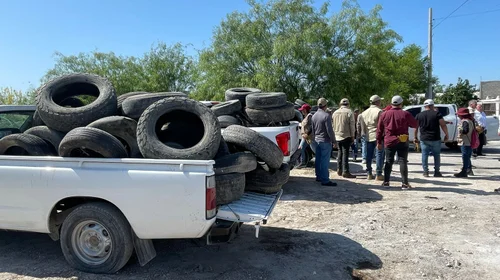 Llantas abandonadas agravan problema ambiental en Reynosa