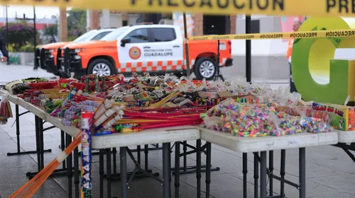 Decomisa Guadalupe 300 kg de pirotecnia tras denuncias ciudadanas