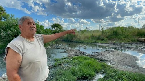 Denuncian vecinos río de aguas negras en Reynosa