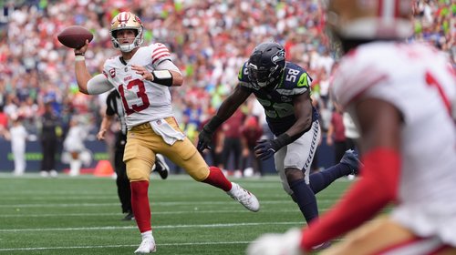 Purdy vuelve a entrenar podría jugar ante los Arizona Cardinals
