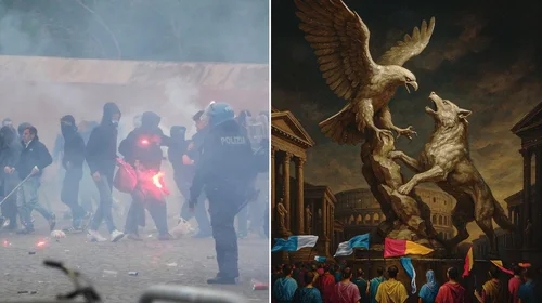 Dejan enfrentamientos en derbi de Roma 24 policías heridos