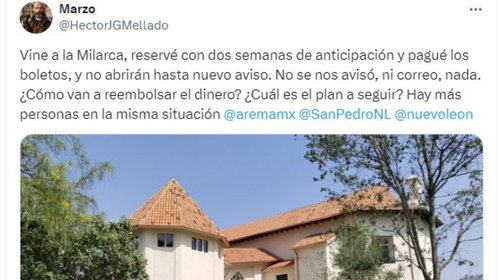 Surgen quejas por retraso en inauguración de La Milarca