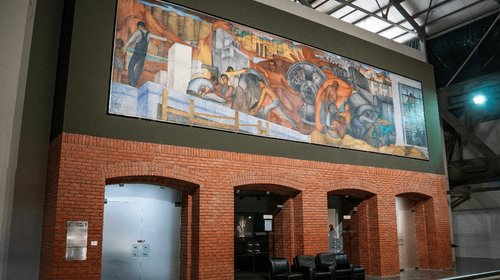 Concluye conservación del mural Alegoría de la Producción