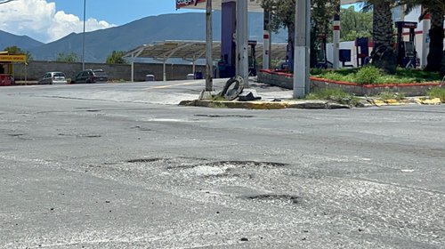 Fuertes Lluvias dejan huella en calles de Saltillo