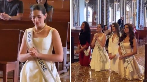 Realiza Fátima Bosch un acto de fe en Basílica de Costa Rica