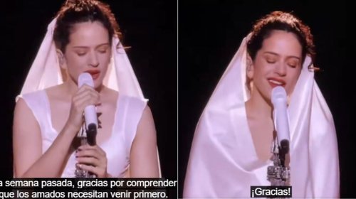 Retoma Rosalía su gira y habla sobre emergencia familiar