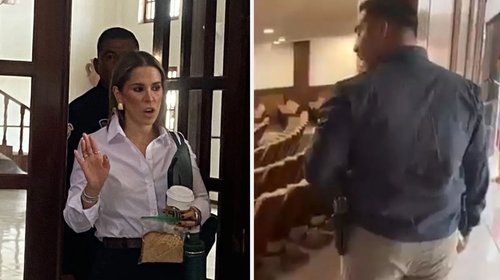 Sacan guardespaldas de diputada del Congreso por ingresar armado