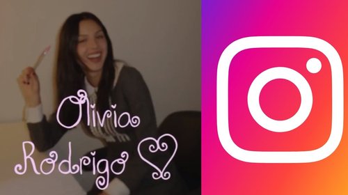 Lanza Olivia Rodrigo fuente personalizada en Instagram