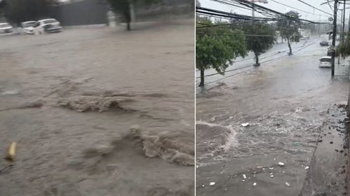 Fuertes lluvias causan inundaciones en el Área Metropolitana