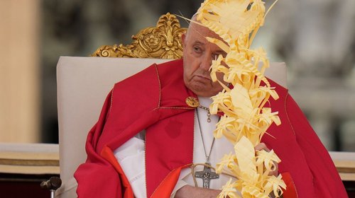 El papa se salta la homilía de Domingo de Ramos