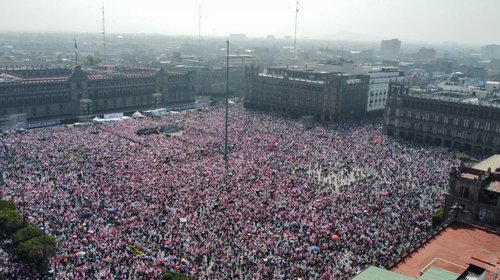 En México y el extranjero marchan 'por la democracia'