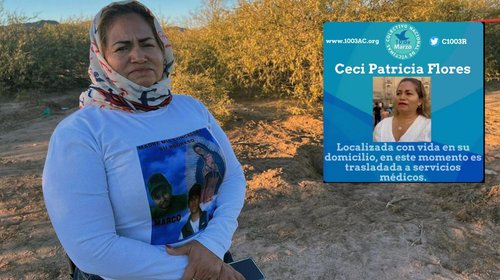 Encuentran con vida a la madre buscadora Ceci Flores