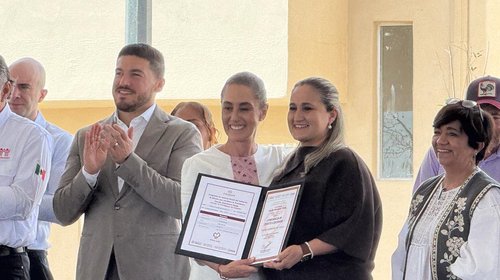 Entregan casas del Bienestar en Juárez por visita de Presidenta 