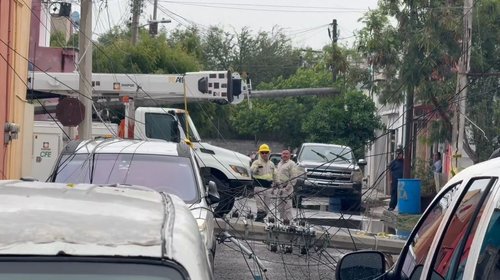 Lluvias exhiben fallas en infraestructura eléctrica de Matamoros