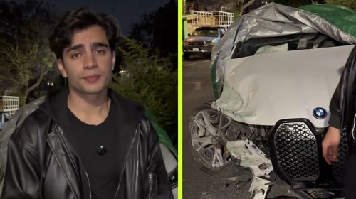 Aaron Mercury sufre accidente en su camioneta