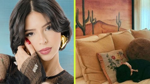 Critican a Ángela Aguilar por fotos de su perro en cama de Inti