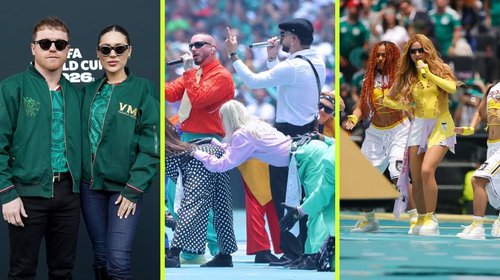Famosos se suman a la fiesta mundialista en el arranque de México