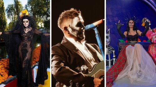 Famosos rinden homenaje al Día de Muertos con caracterizaciones