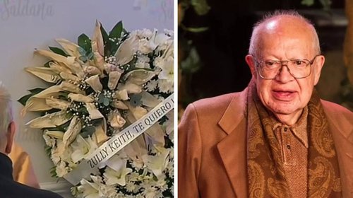 Zully Keith rinde homenaje a Eduardo Manzano en su funeral