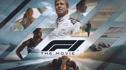 Brad Pitt acelera con la F1 en una cinta sin frenos