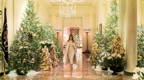 Melania Trump presenta la decoración navideña de la Casa Blanca