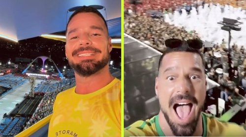 Ricky Martin se contagia del carnaval de Río de Janeiro