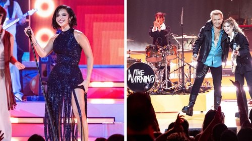 Ángela Aguilar y The Warning brillan en especial de los Grammys