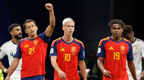 España despierta en Mundial FIFA™, golea 4-0 a Arabia Saudita