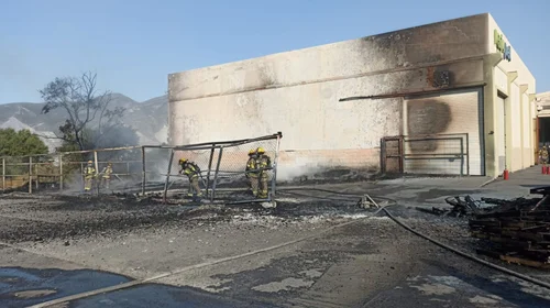 Evacúan a trabajadores por incendio en empresa de Santa Catarina 