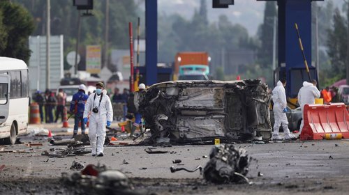 Explosión por carambola deja dos muertos y 19 heridos en Colombia
