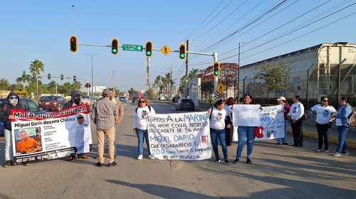 Protestan ante desaparición de joven cadete en Altamira