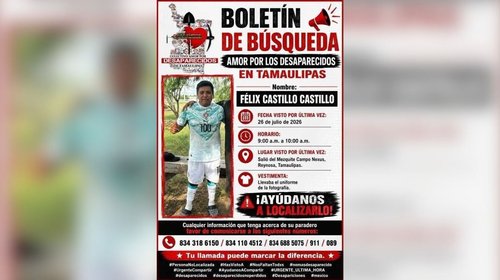 Sigue búsqueda de hombre desaparecido cuando iba a jugar futbol