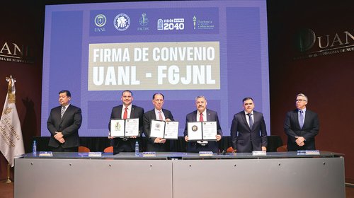 UANL y Fiscalía firman convenio para impulsar prácticas y empleo