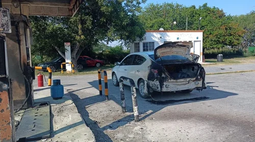 Flamazo en gasera de Guadalupe deja dos lesionados
