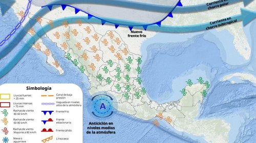 Mantienen protocolos ante llegada de frente frío 32 a México