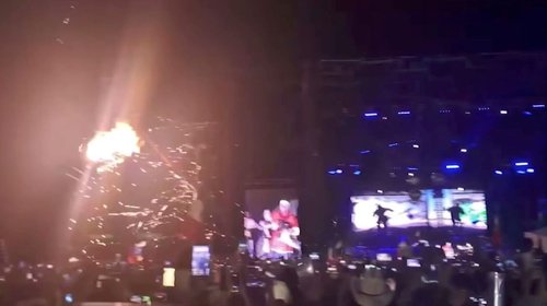 Viven asistentes susto en presentación de Santa Fe Klan en García