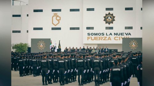 Preside Samuel García graduación de 408 policías de Fuerza Civil