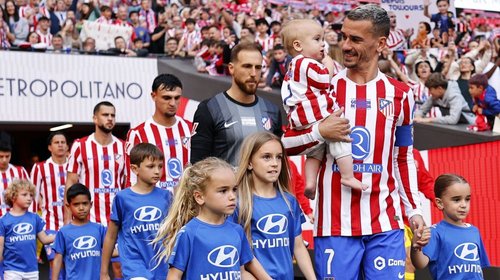 Griezmann dice adiós al Metropolitano con homenaje del Atleti