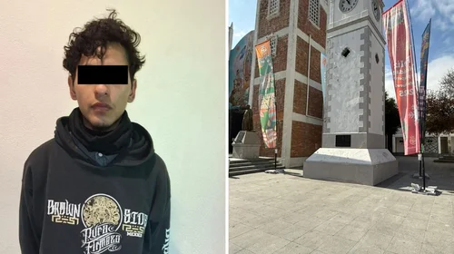 Detenido por hacer pintas en la plaza principal de Guadalupe