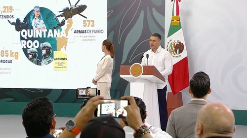 Harfuch reporta 3,219 detenidos en Quintana Roo; bajan homicidios