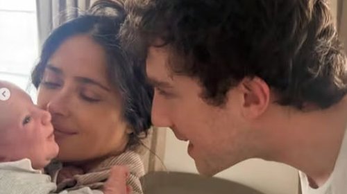 Salma Hayek ya es abuela y presume tierna foto de su nieta