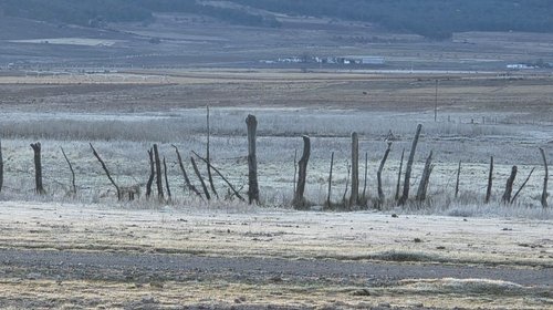Reportan presencia de hielo en Galeana por frente frío en NL