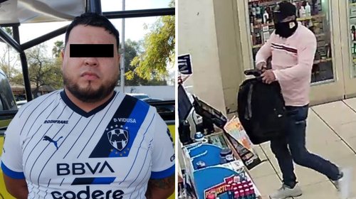 Detienen a hombre por asaltos con violencia a negocios