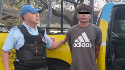 Detienen a hondureño por robar con un machete