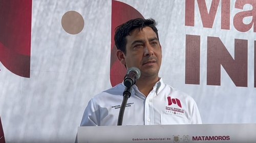 Avanza rehabilitación de concha acústica de Matamoros