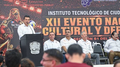 Inaugura alcalde Lalo Gattás evento nacional deportivo del SNTE