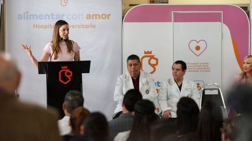 Inaugura Mariana Rodríguez lactario 127 en Hospital Universitario