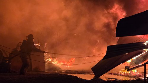 Controlan incendio en Cerrito de la Cruz de Ramos Arizpe 