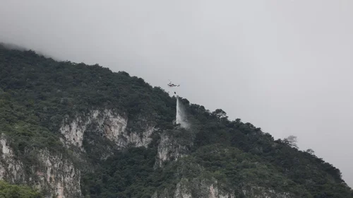Controlan incendio en Cerro de la Silla tras ocho horas