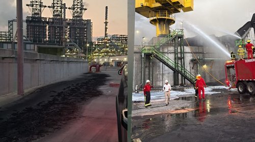 Confirman saldo blanco tras incendio en refinería Dos Bocas